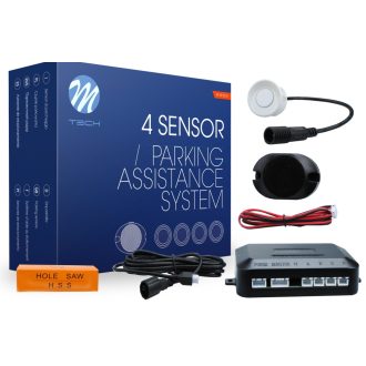   Parking assist system - CP6 with buzzer and connectors - white - CP6W