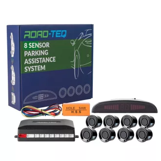   8-sensor parking assist system with digital display - BLACK - CP8B