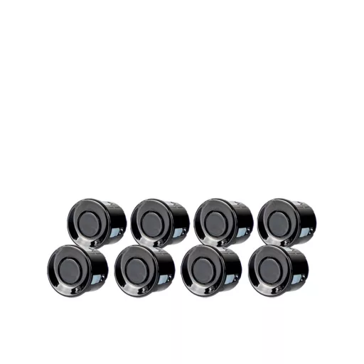 8-sensor parking assist system with digital display - BLACK - CP8B