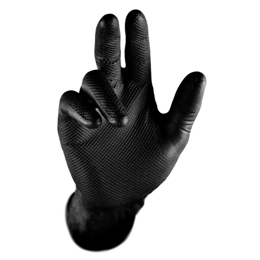 Grippaz Nitrile Fishscale 240mm 6mil 50pcs/box Black Size XL