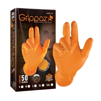 Grippaz Nitrile Fishscale 240mm 6mil 50pcs/box Orange Size L