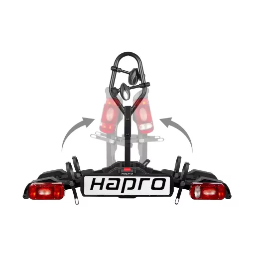Hapro Smartfold II kerékpártartó, vonóhorogra szerelhető