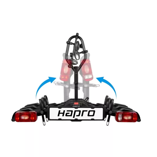 Hapro Smartfold III kerékpártartó, vonóhorogra szerelhető