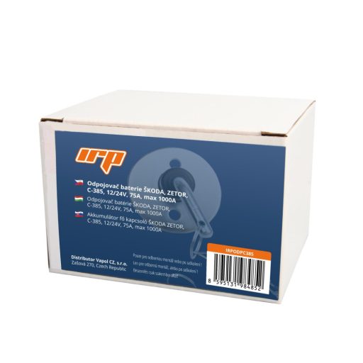 Akkumulátor fő kapcsoló ŠKODA ZETOR, C-385, 12/24V, 75A, max 1000A