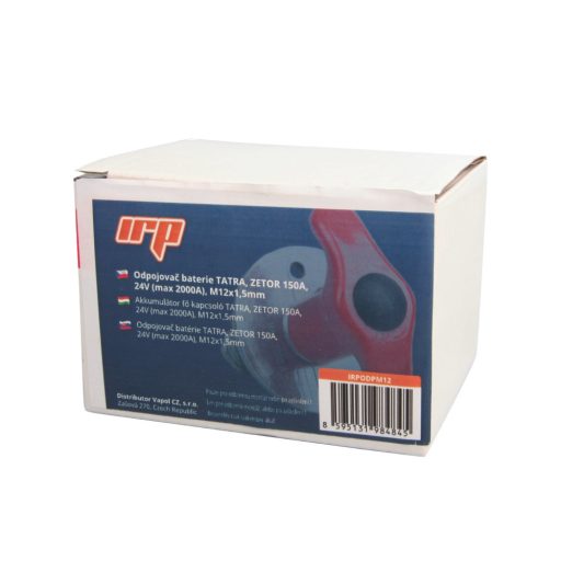 Akkumulátor fő kapcsoló TATRA, ZETOR 150A, 24V (max 2000A), M12x1,5mm