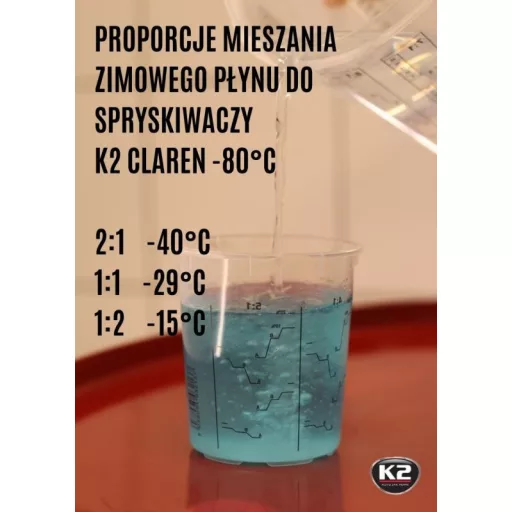 K2 Ablakmosó folyadék téli koncentrátum -80°C