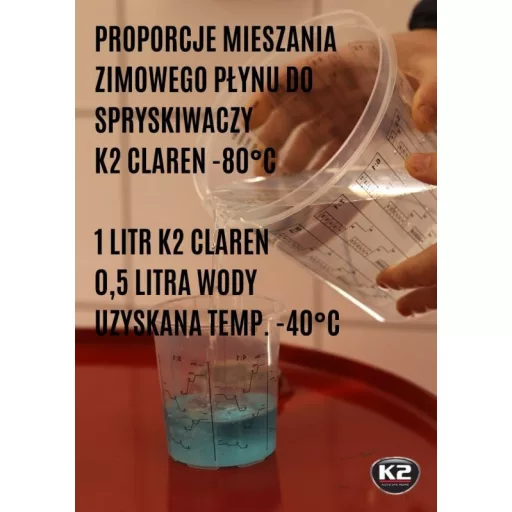 K2 Ablakmosó folyadék téli koncentrátum -80°C