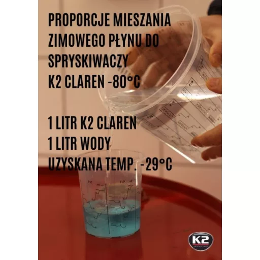 K2 Ablakmosó folyadék téli koncentrátum -80°C