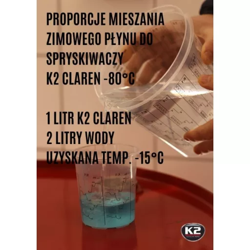 K2 Ablakmosó folyadék téli koncentrátum -80°C
