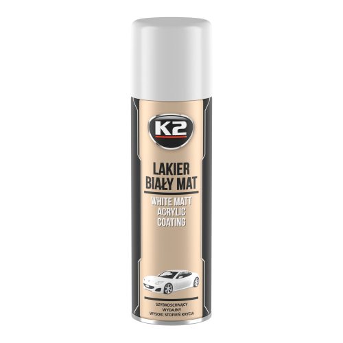 K2 ACRYL POLISH WHITE MATTE 500 ML Gyorsan száradó fehér akrilfesték