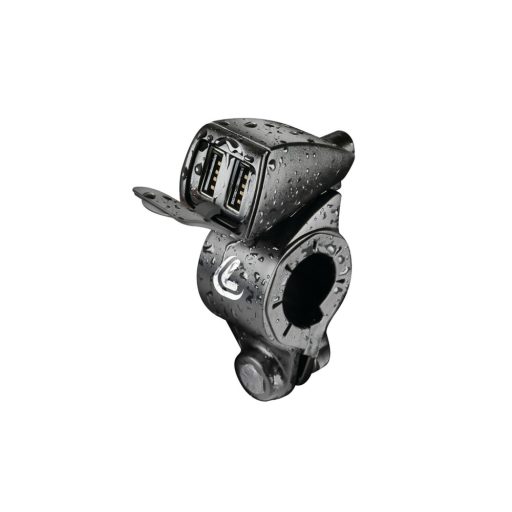 Vízálló USB gyorstöltő kerek foglalattal, LAMPA