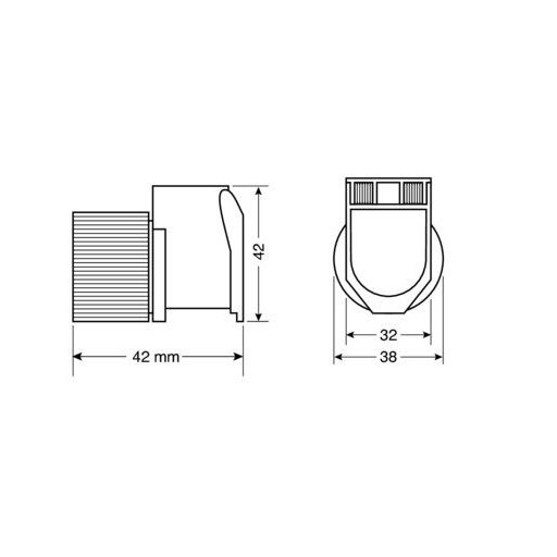 Szivargyújtó aljzat külső vízálló 12/24 V