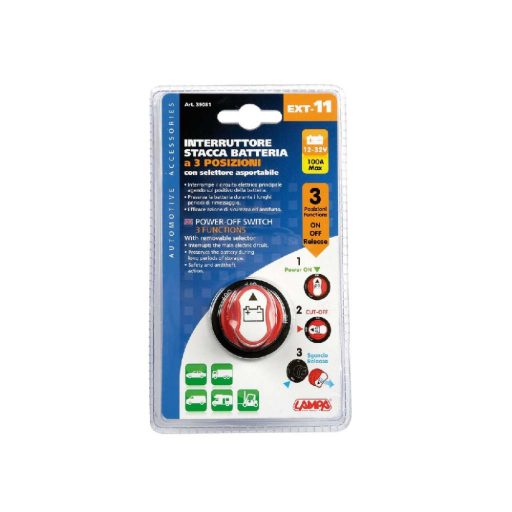 Akku mini kapcsoló levehető választóval,3 funkciós