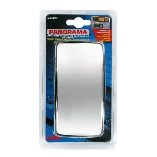 Tapadókorongos beltéri panoráma tükör 135 x 68 mm, LAMPA
