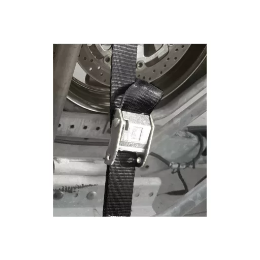Rögzítő heveder fém csattal speciális (motorok és kerékpárok szállítááshoz) 1,5 t / 3,6 m heveder 38 mm LAMPA