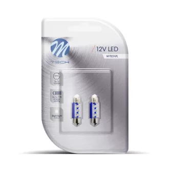 M-TECH LED izzó - C5W 36mm 12V 6x3mm - 2db