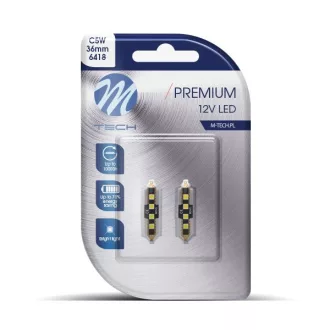   Blister 2x LED L350W - C5W 36mm SMD3632 2W Samsung CANBUS fehér - LB350W