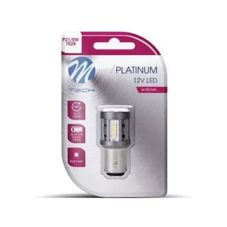   M-TECH Platinum LB863W-01B - 1157 BAY15d P21/5W, 15x3030SMD LED, 12-24V CANBUS, Fehér bliszter