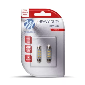   Blister 2x LED L9105W - C5W 41mm 6xSMD2835 24V fehér - LB9105W