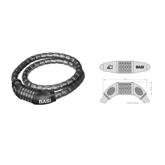 Basi ZR 308 számkombinációs lakat 18x1000mm