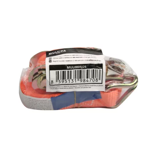 Rögzítő heveder racsnival LC 400 daN 0,8 t / 5 m szélessége 25 mm MULTIPA