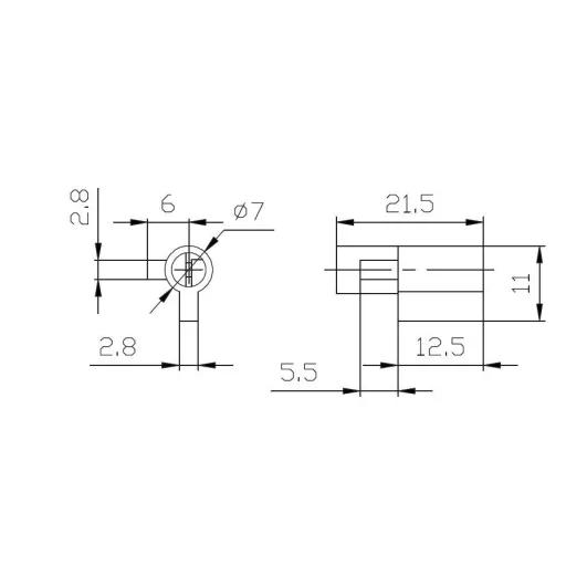 Kapcsolófej zár LK-01 (betét), Multipa
