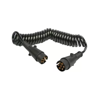   Spirális összekötő kábel 2 x 7-pin, 7 x 1 mm, PVC csatlakozók, MULTIPA