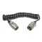 Spirális összekötő kábel 2 x 7-pin, 7 x 1 mm, AL csatlakozók, MULTIPA