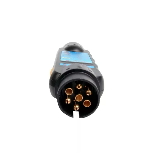 Vonóhorog elektromos bekötési szett teszter, 7-pin, 12V, Multipa