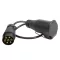 Dugalj átalakító/adapter 7/13-pin kábel 0,3 m, MULTIPA