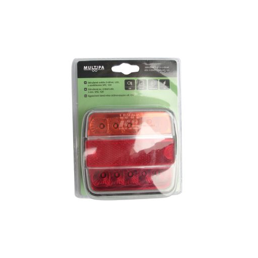 Egyesített lámpa LED, rendszám világítással, 12V, MULTIPA