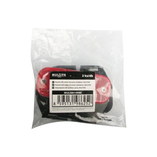 Helyzetjelző LED tartóval, piros, MULTIPA