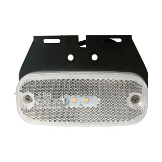 Helyzetjelző LED tartóval, fehér, MULTIPA