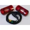 Utánfutó elektromos vezeték 13pin / 4m MD-36 lámpákkal / Set