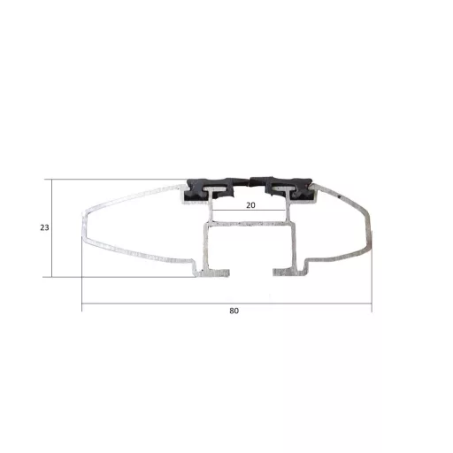 Tetőcsomagtartó tetőkorlátra 135 cm AERO PREMIUM, MULTIPA