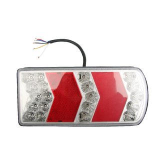   Egyesített lámpa TRS006 bal, LED, rendszám világítással, 12/24 V MULTIPA