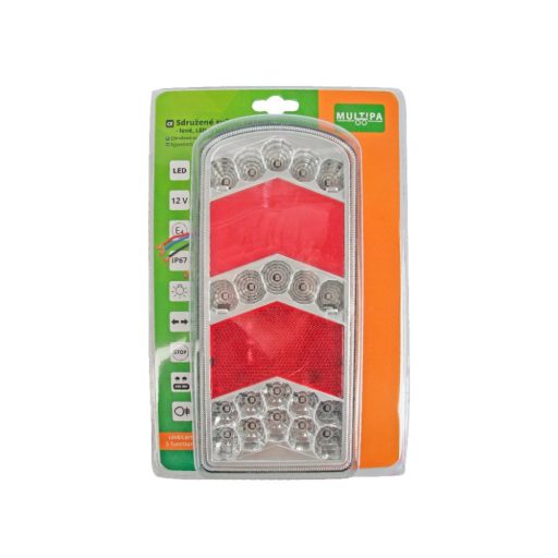 Egyesített lámpa TRS006 bal, LED, rendszám világítással, 12/24 V MULTIPA