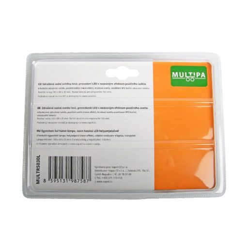 Egyesített lámpa TRS030 bal, LED, rendszám világítással, 12 V MULTIPA