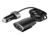 Szivargyújtó töltő 12/24 V, 2 x USB + 2 x USB 5.1 klipszes kábellel klipszel, MyWay