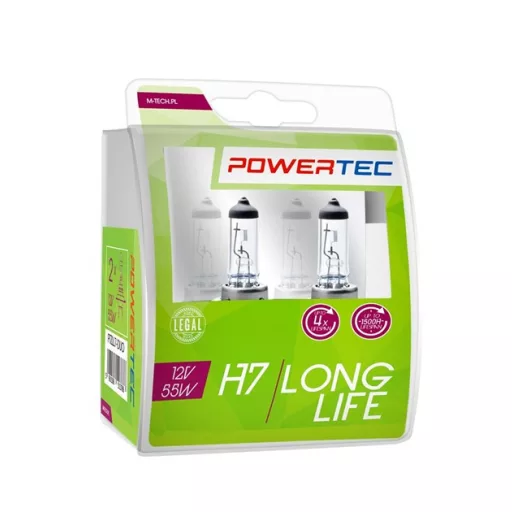 Powertec hosszú élettartamú H7 12V DUO izzó