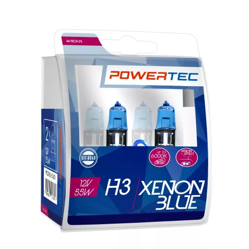 Powertec Xenon kék H3 12V DUO