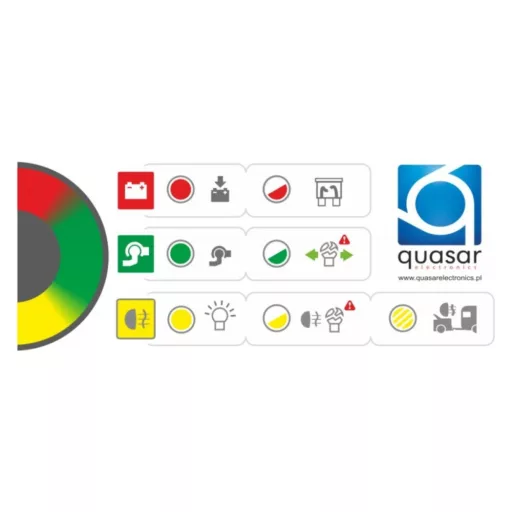 Utánfutó csatlakozás jelzés, Quasar