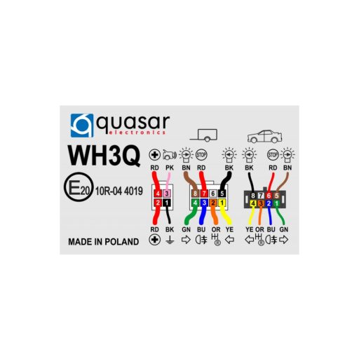 Elektromos bekötőszett UNI EXPERT 7 pin, WH3G7, Quasar