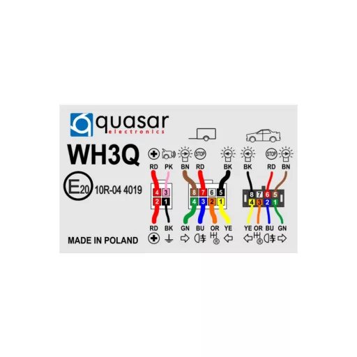 Elektromos bekötőszett UNI EXPERT 7 pin, WH3G7, Quasar