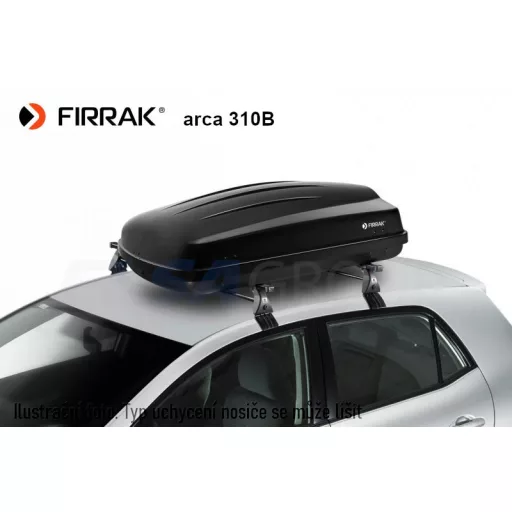 ARCA 310B tetőbox, fényes fekete, FIRRAK