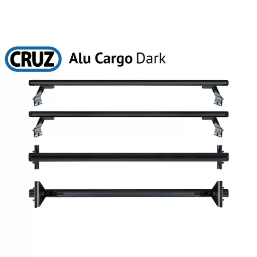 Tetőcsomagtartó Renault Trafic 01-14, CRUZ ALU Cargo Dark