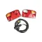 Utánfutó elektromos vezeték 13pin / 4 m FT-88 lámpákkal, SET