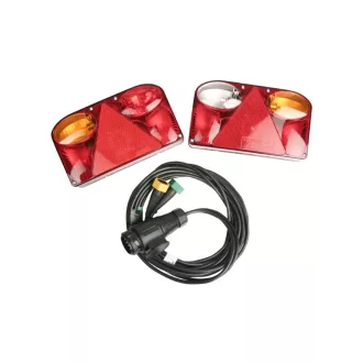   Utánfutó elektromos vezeték 13pin / 7 m FT-88 lámpákkal, SET