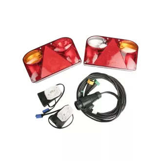   Utánfutó elektromos vezeték 13pin / 5 m FT-88 lámpákkal, SET