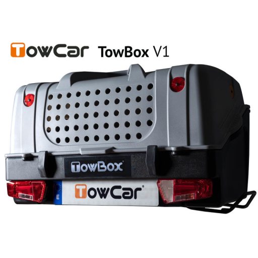TowCar TowBox V1 kutyáknak, szürke, vontatóeszközhöz